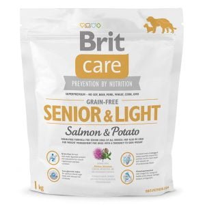 Brit Care Grain free Senior and Light Salmon and Potato 1 kg