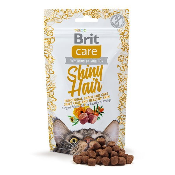 Brit Care Cat Snack Shiny Hair 50 g