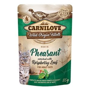 Carnilove Cat Pouch Rich in Pheasant With Raspberry Leaves 85 g