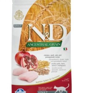 Hrana uscata pentru pisici ND pui ovaz rodie 1.5 Kg