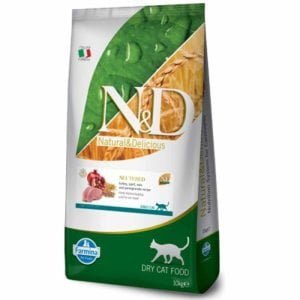 Hrana Uscata Pisici ND ANCESTRAL GRAIN Adult Sterilizat Curcan Alac Ovaz si Rodie 10kg