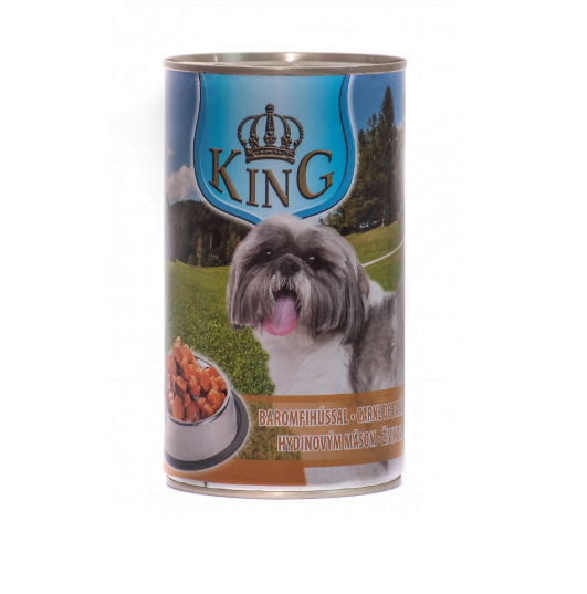 King Dog conserva cu carne de pasare 1240g