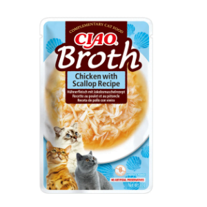 Ciao Churu Broth pentru Pisici cu Pui si Scoici 40g