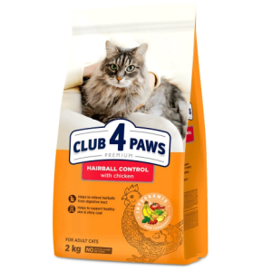Club 4 Paws Cat Hairball Hrana uscata premium Pui 2kg