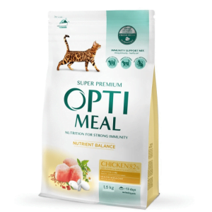 Optimeal Cat Hrana uscata super premium Pui 1.5kg