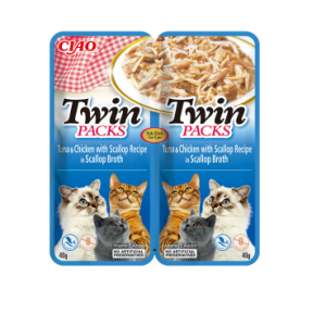 Ciao Churu Cat Twin Reteta de Ton si Pui in Supa de Scoici 2x40g