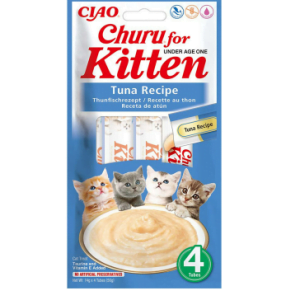 Churu Recompensa Cremoasa Kitten cu Ton 4x14g