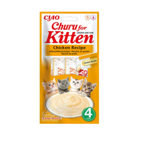Churu Recompensa Cremoasa Kitten cu Pui 4x14g