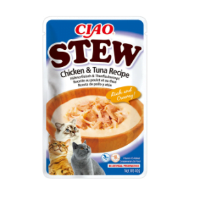 Ciao Churu Stew pentru Pisici cu Pui si Ton 40g