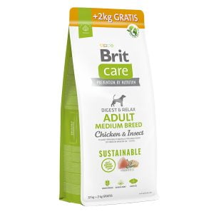Brit Care Dog Sustainable Adult Medium Breed 12+2 kg