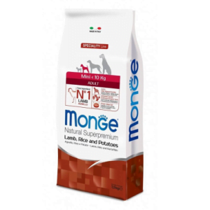 Monge Natural Superpremium Monoprotein Adult Mini Miel si Orez 7.5kg
