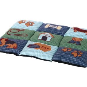 Trixie Covoras Patchwork 80x55 cm Albastru/Gri