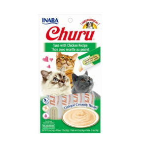 Churu Recompensa Cremoasa Reteta Ton cu Pui 14gr x 4buc