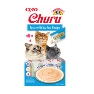 Churu Recompensa Cremoasa cu Ton si Scoici 14gr x 4 buc