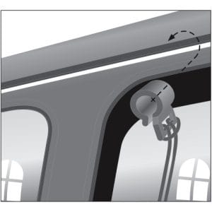 Trixie Plasa Auto 120x100 cm Negru - imagine 3