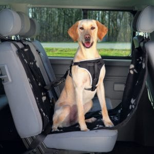 Trixie Husa Protectie Scaun Auto Cu Parti Laterale 0.5x1.45 m Negru/Bej - imagine 5