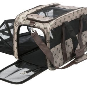 Trixie Geanta De Transport Maxima Extensibila 33x32x54 cm Pana la 8 kg Bej/Maro