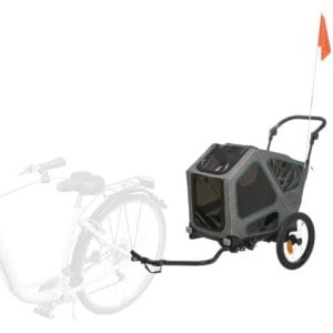 Trixie Remorca pentru Biciclete S:64x92x80 130 cm Pana la 25 kg Gri