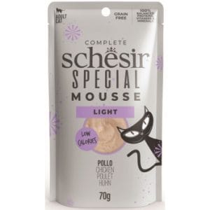Hrana umeda pentru pisici Schesir Special Light Plic Mousse cu Pui 70 g