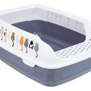 Trixie Litiera Delio Cu Rama 38 x 20 x 50 cm Gri/ Alb