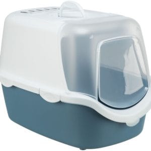 Trixie Litiera Vico Open Top Cu Capac Si Lopatica 40x40x56 cm Albastru/Alb