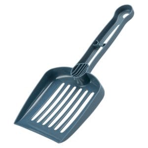 Trixie Litiera Vico Open Top Cu Capac Si Lopatica 40x40x56 cm Albastru/Alb - imagine 3