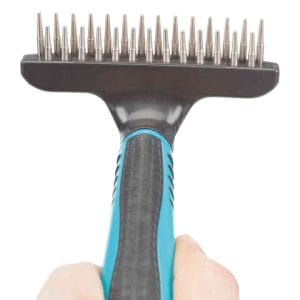 Trixie Perie Groomer Cu 2 Randuri Pentru Blana Lunga 10x15 cm - imagine 3