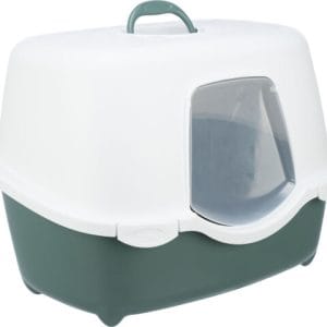 Trixie Litiera Davio Top Cu Capac Si Filtru De Carbon 56 x 39 x 39 cm Verde/Alb - imagine 4