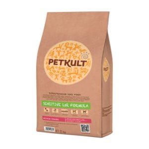 Hrana uscata pentru caini Petkult Sensitive Low Callories Adult&Senior Talie Mica 3 kg
