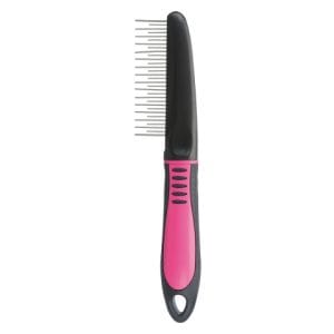Trixie Pieptene Descalcitor Cu Dinti Alternanti 22 cm Roz/Negru