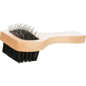 Trixie Perie Tesala Dubla Soft Maner Lemn/Peri Metalici Si Sintetici 6x13 cm