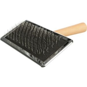 Trixie Perie Soft Cu Pieptene De Curatat Maner Lemn 11x14 cm