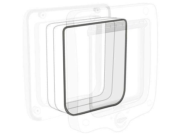 Trixie Element Tunel Pentru Usa Batanta Alb