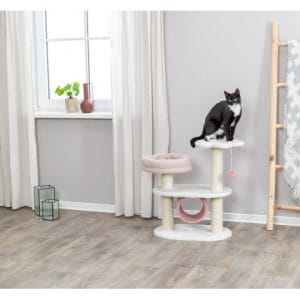 Trixie Ansamblu Cat Tree Isabella 58x38x70 cm Alb/Roz Antic - imagine 3