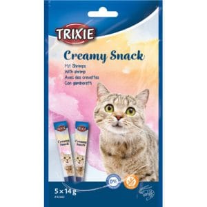 Trixie Recompense Pentru Pisici Creamy Snacks Cu Ton Si Creveti 5x14g