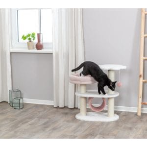 Trixie Ansamblu Cat Tree Isabella 58x38x70 cm Alb/Roz Antic - imagine 6