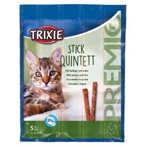 Trixie Recompense Pentru Pisici Premio Stick Quintett Pasare Si Ficat 5x5g