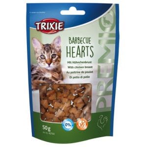 Trixie Recompense Pentru Pisici Premio Inimoare Barbecue Cu Pui 50g