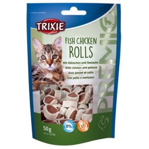 Trixie Recompense Pentru Pisici Premio Rulouri Cu Peste Si Pui 50g