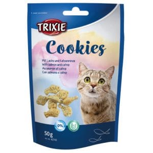Trixie Recompense Pentru Pisici Biscuiti Cu Somon Si Catnip 50g 1 Trixie Recompense Pentru Pisici Biscuiti Cu Somon Si Catnip 50g