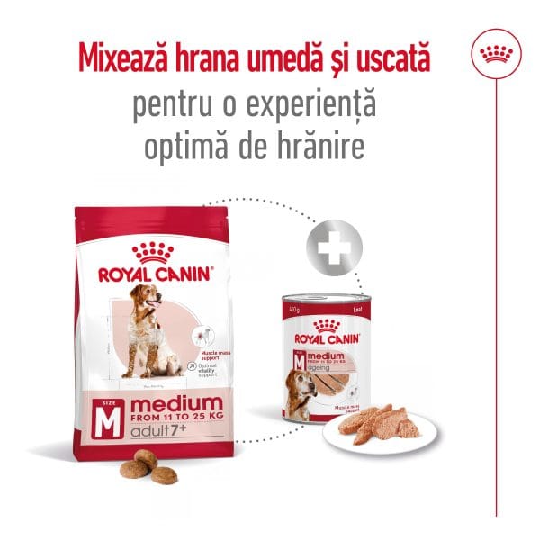 Royal Canin Medium Adult 7+ hrana uscata caine, 4 kg
