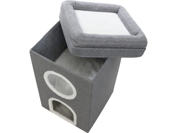 Trixie Ansamblu De Joaca, Turn Saul, 39x39 cm/ h: 64 cm, Gri