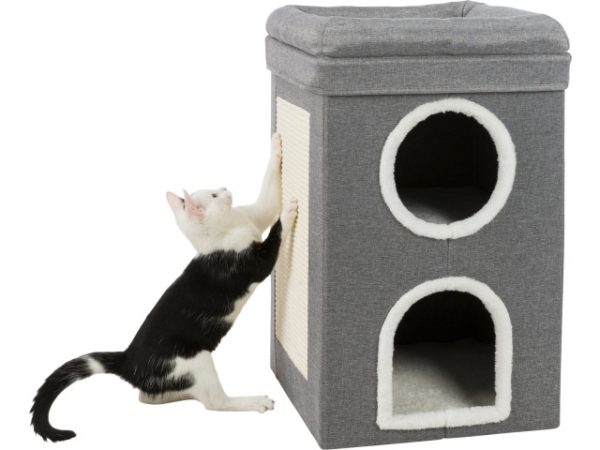 Trixie Ansamblu De Joaca, Turn Saul, 39x39 cm/ h: 64 cm, Gri