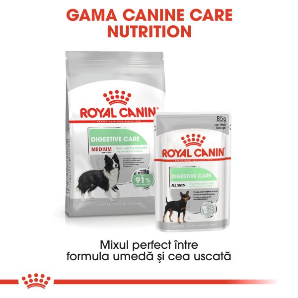 Royal Canin Medium Digestive Care hrana uscata caine, confort digestiv, 12 kg