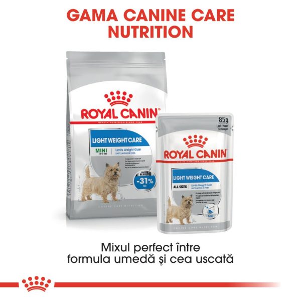 Royal Canin Light Weight Care Adult hrana umeda caine, limitarea cresterii in greutate (pate), 12 x 85 g