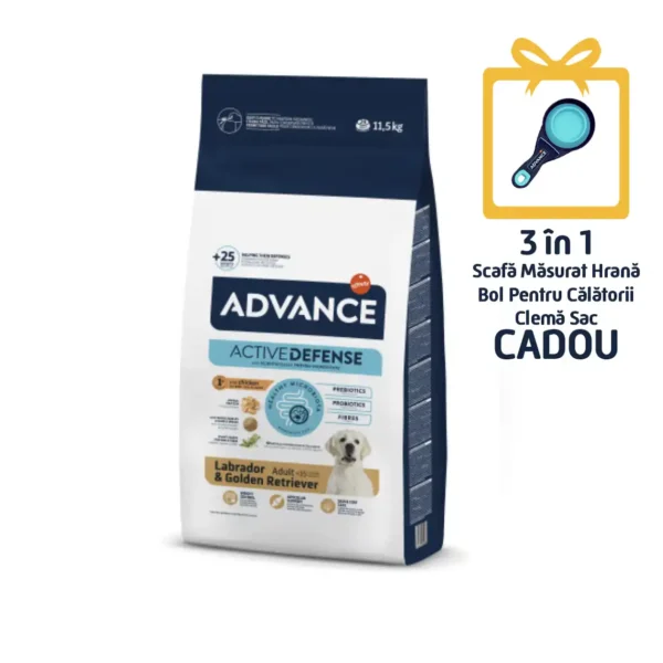 Advance Câine Labrador & Golden Retriever Adult cu Pui și orz 11.5 kg