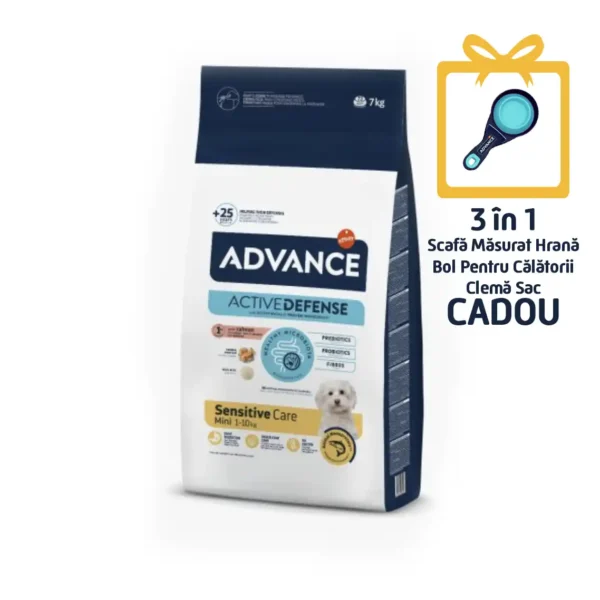 Advance Câine Mini Sensitive cu Somon și orez 7 kg