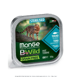 Monge BWild Pate Sterilised Cat Hrana umeda super-premium Ton 100g