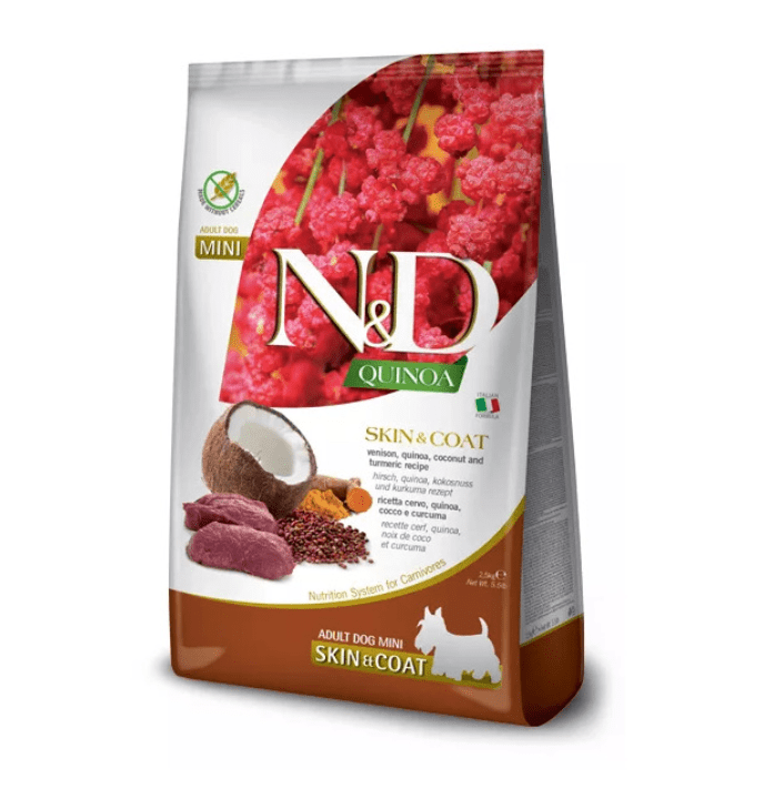 Farmina ND QUINOA caine skin and cout vanat cocos adult mini 2.5 kg Farmina ND QUINOA caine skin and cout vanat cocos adult mini 2.5 kg
