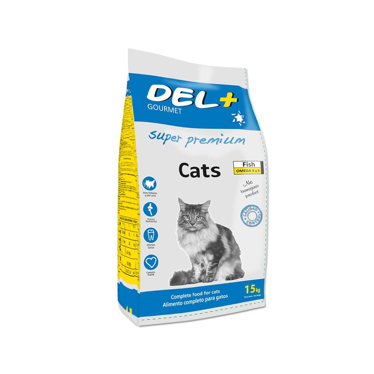 Hrana uscata Super Premium pentru pisici GOURMET DEL+ 15KG
